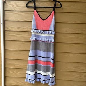 Allison New York Striped Sleeveless Sweater Dress Size Medium